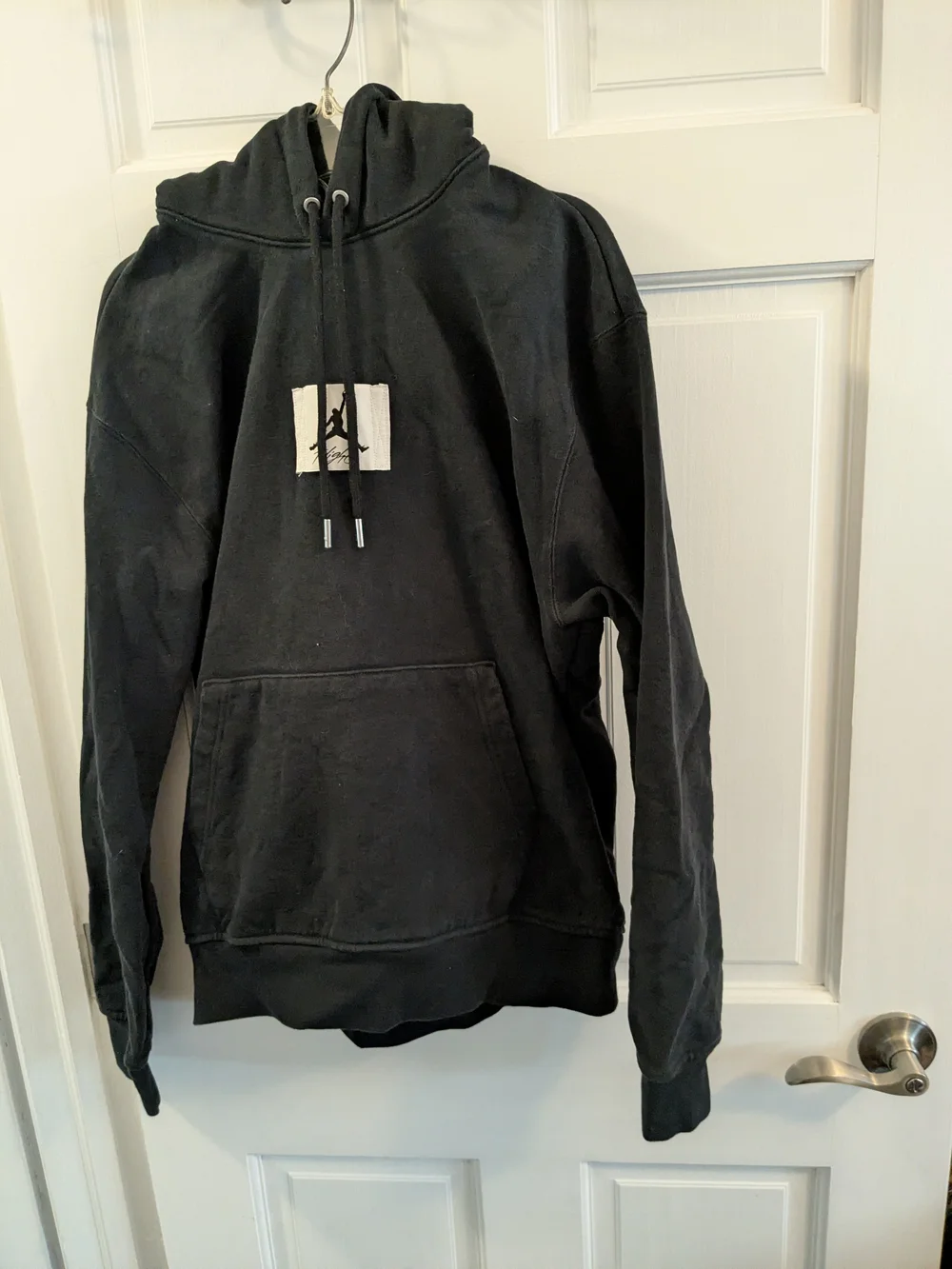 Jordan Black Pullover Hoodie with Center Graphic
